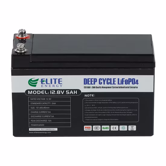 12.8V 6ah 10ah Lithium Ion Phosphate Deep Cycle LiFePO4 Battery Pack