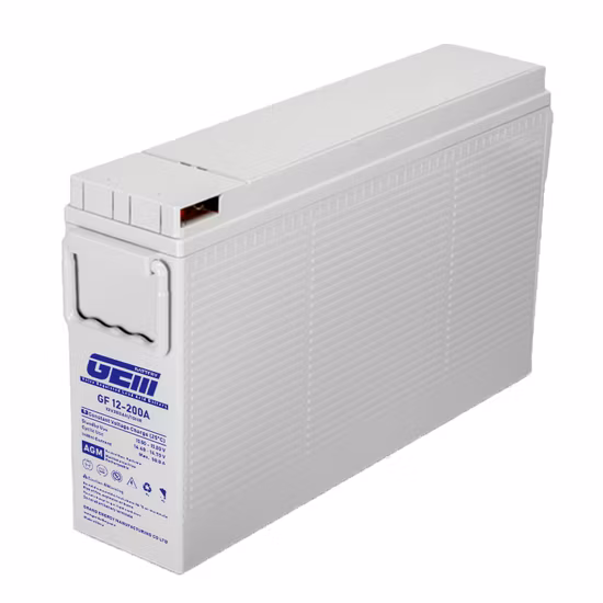 12V200ah AGM Gel Front Terminal Deep Cycle Solar UPS Battery for Telecom