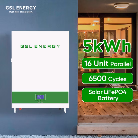Gsl Energy off Grid Energy Storage Powerwall 48V 5kwh 10kwh 100ah 200ah Home Solar System LiFePO4 Battery