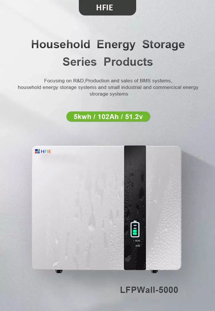 Hfie Easy Installation IP65 Protection Class 6000 Cycles Wall-Mounted 48V 102ah 5kwh LiFePO4 Power Wall Lithium Batteries Residential Energy Storage