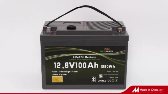 Großhandelspreis LiFePO4 Batterie 12V 100ah Lithium-Eisenphosphat-Batterie mit Bluetooth APP Monitor RV/Golfwagen/Yacht/Marine Solarspeicherbatterie